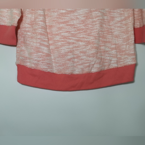 Love by Design Women 3/4 Raglan Sleeve Scoop T-Shirt Knit Textured Peach Size L - Picture 8 of 10